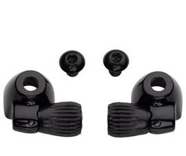 Problem Solvers Downtube Housing Stops with Barrel Adjusters Black