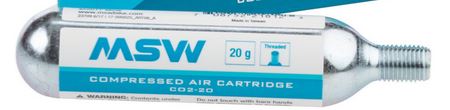 MSW CO2 Cartridge 20 g
