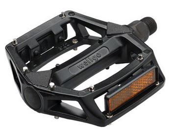 Wellgo B102 Pedals - Platform, Aluminum, 9/16", Black