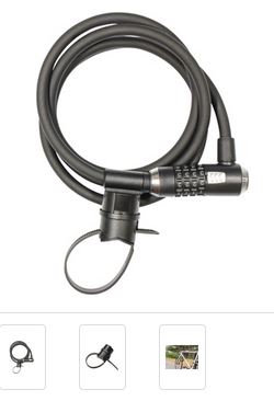 Kryptonite KryptoFlex 1218 Cable Lock - with 4-Digit Combo, 6' x 12mm