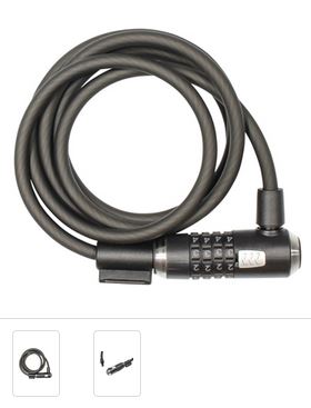 Kryptonite KryptoFlex 1230 Cable Lock - with 4-Digit Combo, 10' x 12mm