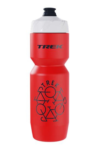 Trek Voda 26oz Water Bottle, White/Red 26oz (769mL)