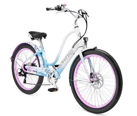Trek Townie Go! 7D EQ Step-Thru, White Fade (Sold In Store only)