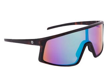 Optic Nerve Stone Cat Sunglasses - Matte Tortoise, Brown Lens/Green Mirror