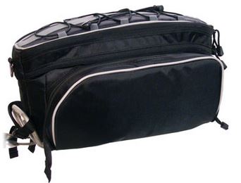 Banjo Brothers Rack Top Pannier Bag: Black