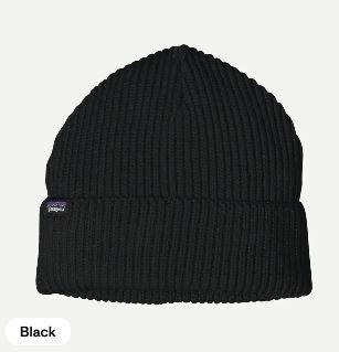 Patagonia Fishermans Rolled Beanie BLK