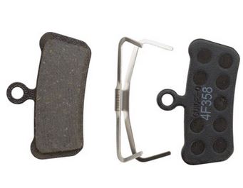 SRAM Disc Brake Pads - Organic Compound, Steel Backed, Quiet, For Trail, Guide, and G2