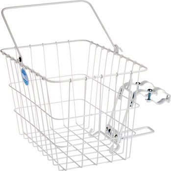 Wald 3114 Front Quick Release Basket with Bolt-On Mount: White