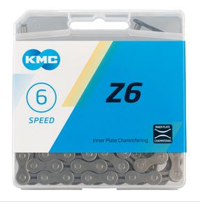 KMC Z6 Chain - 6, 7-Speed, 116 Links, Gray