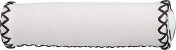 Dimension Hand-Stitched Leather Grips - White/Black